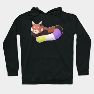 Non-Binary Pride Red Panda Hoodie